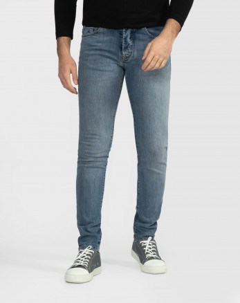 خرید و قیمت شلوار جین ساده اسلیم مردانه شیک آبی روشن 22311299