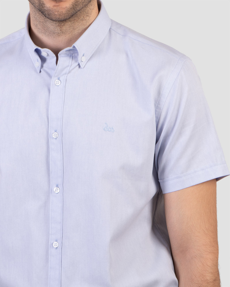 پیراهن مردانه ساده آبی روشن شیک18222102