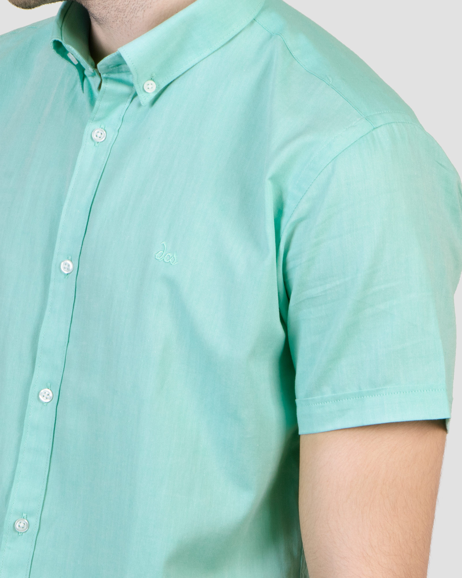 پیراهن مردانه ساده سبز روشن شیک18222102