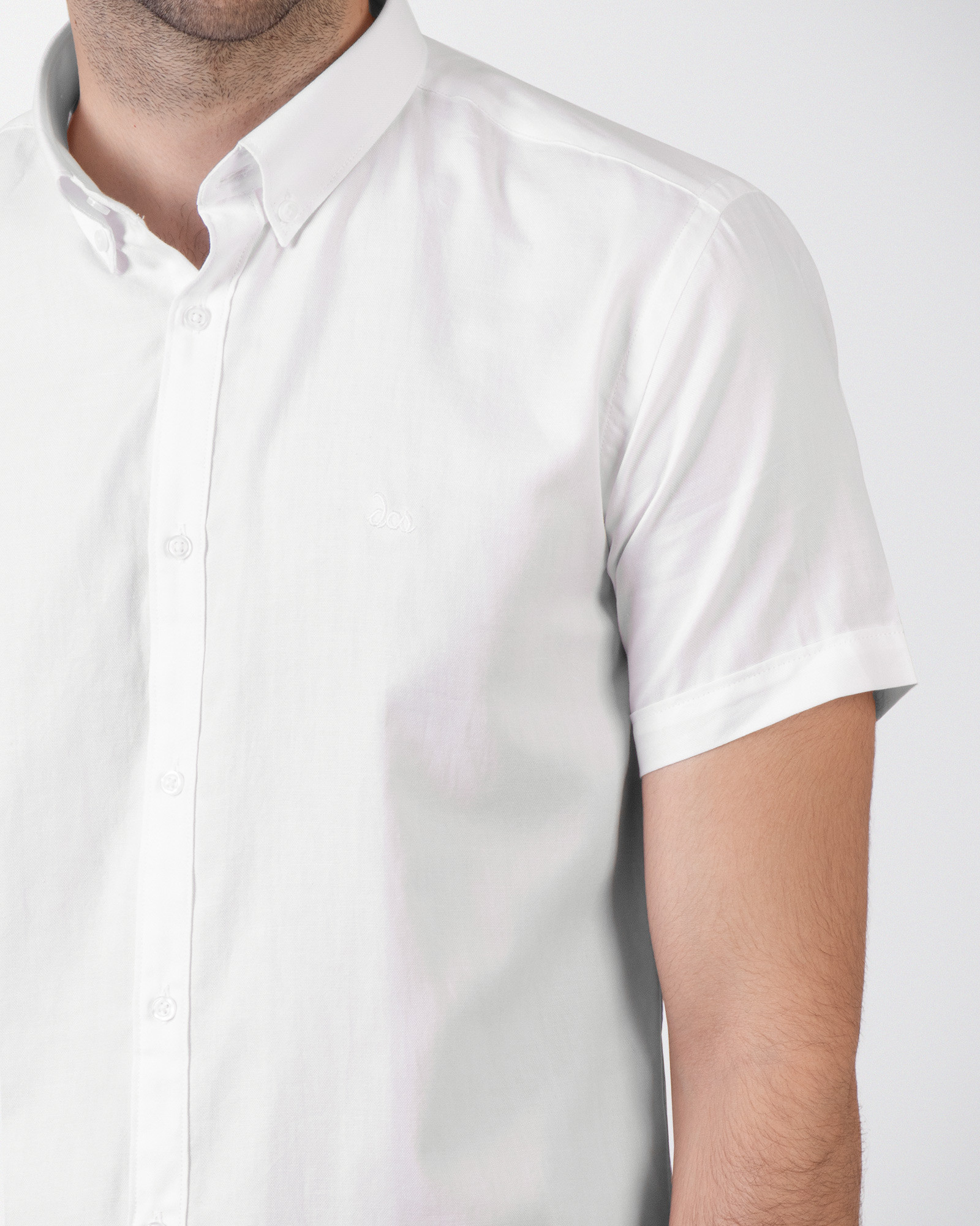پیراهن مردانه ساده سفید شیک18222102