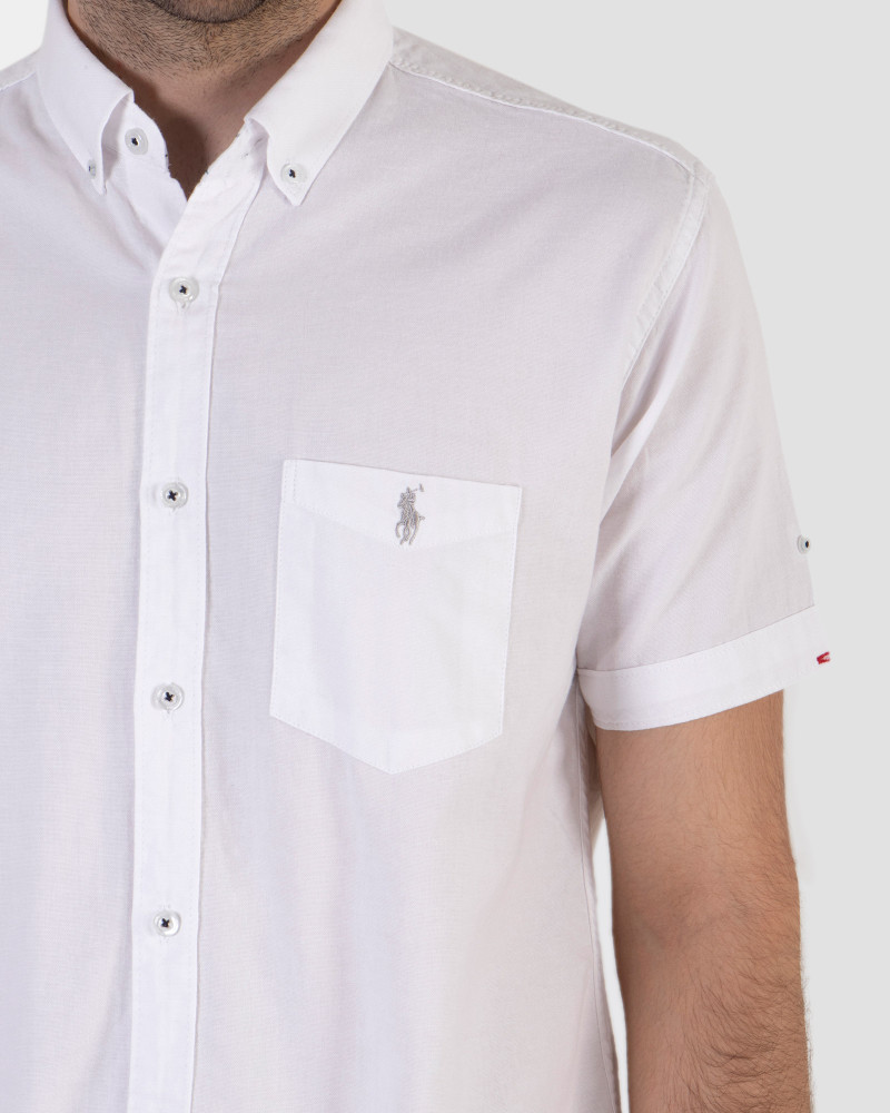 پیراهن مردانه ساده سفید شیک18222101
