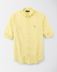 پیراهن آستین بلند زرد 18221171