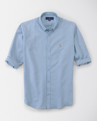 پیراهن آستین بلند مردانه آبی 18221171