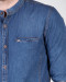 پیراهن آستین بلند جین آبی تیره 18221193