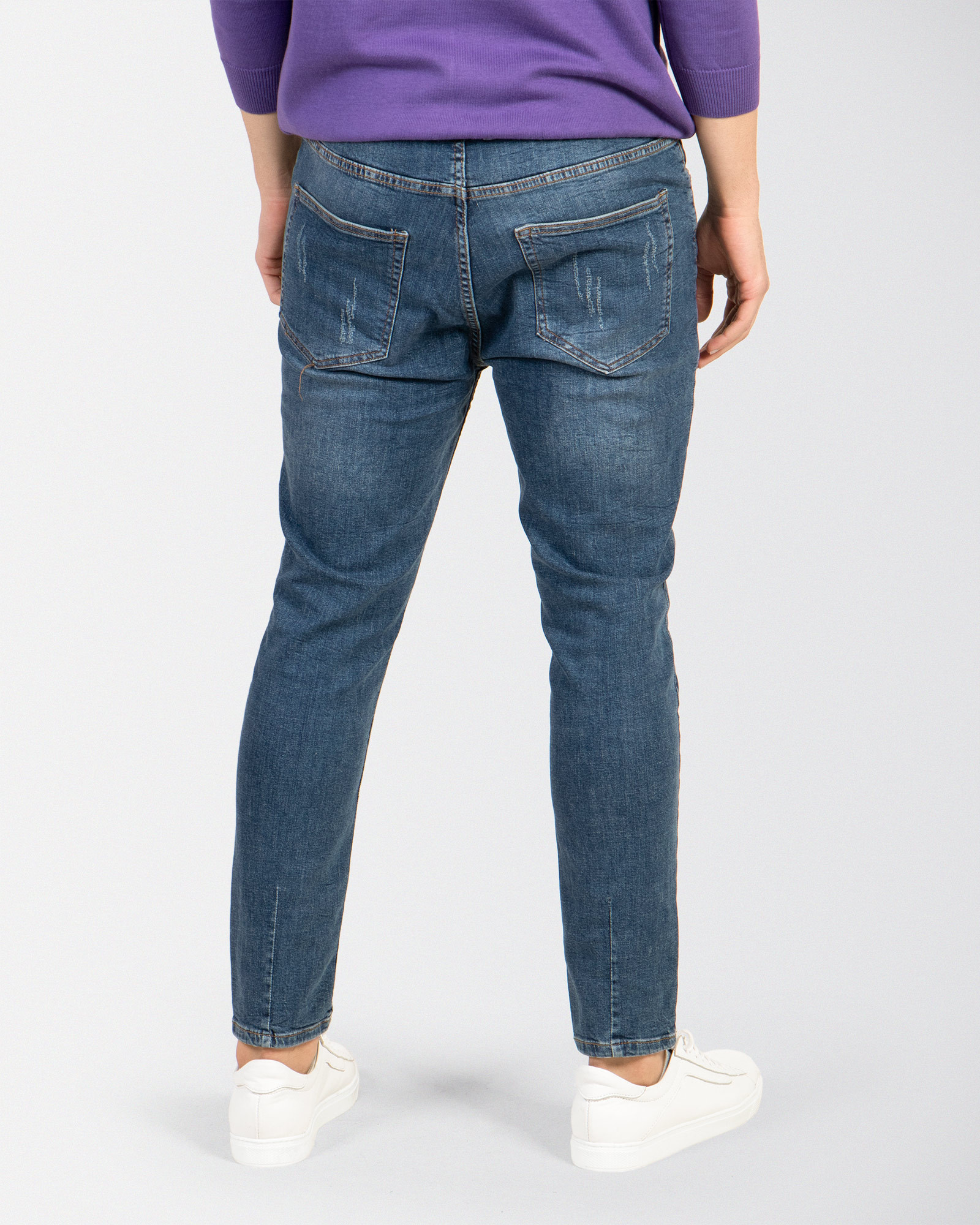 خرید شلوار جین زاپ دار مردانه آبی 18324304
