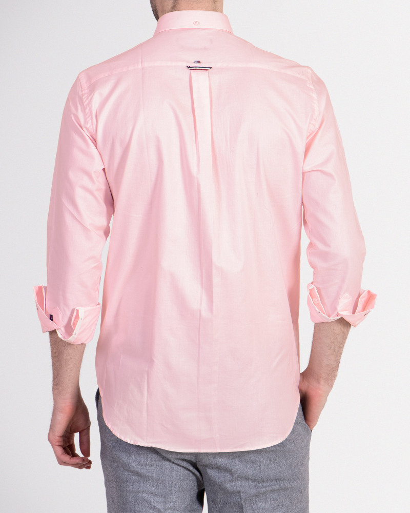 خرید پیراهن آستین بلند ساده مردانه صورتی 18321164