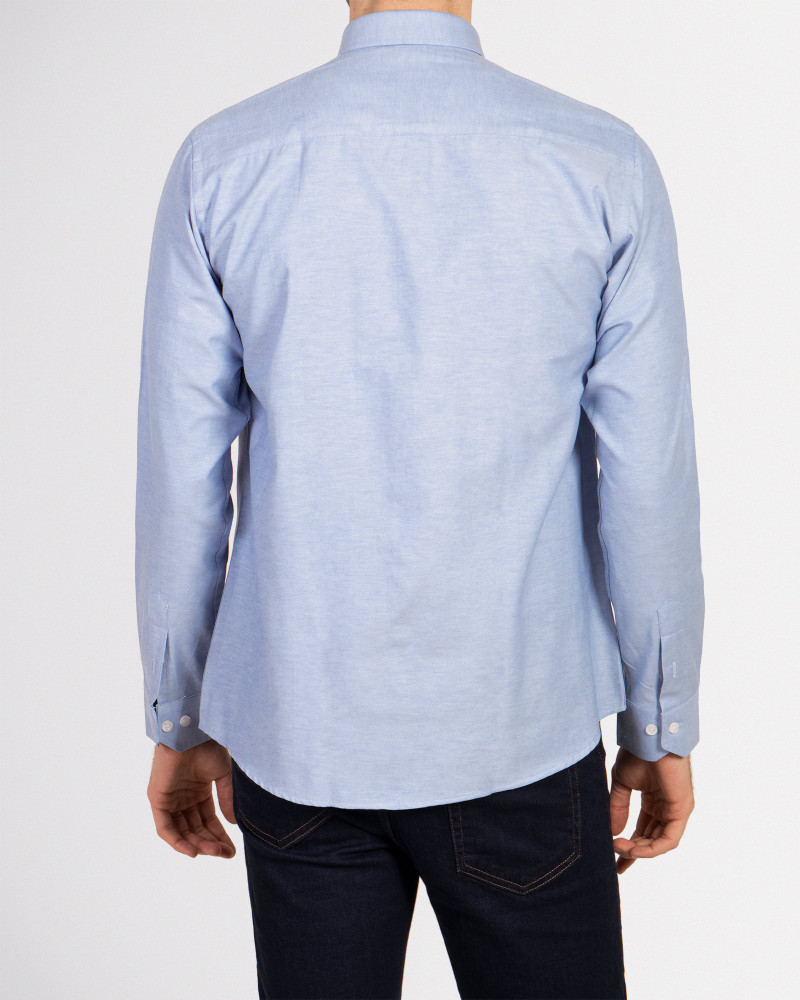 خرید پیراهن آستین بلند مردانه آبی تیره 18421170