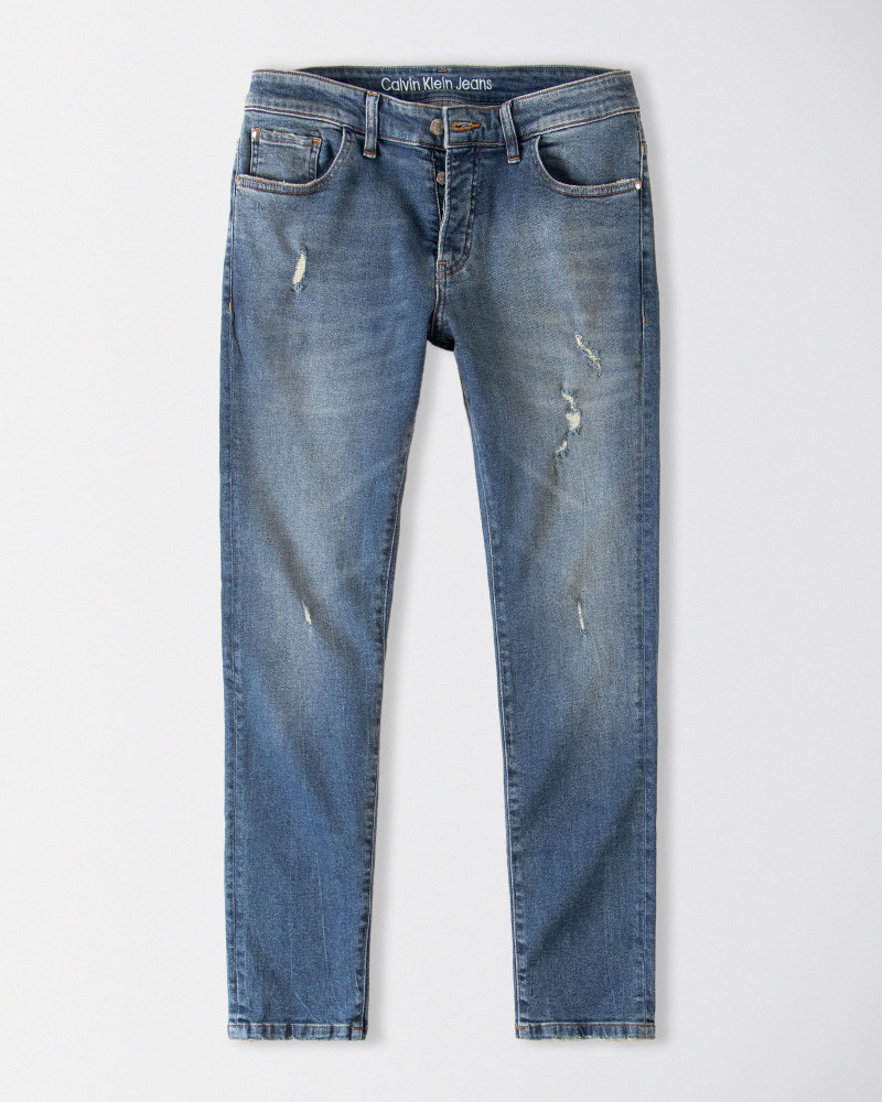شلوار جین زاپ دار مردانه آبی 18424354