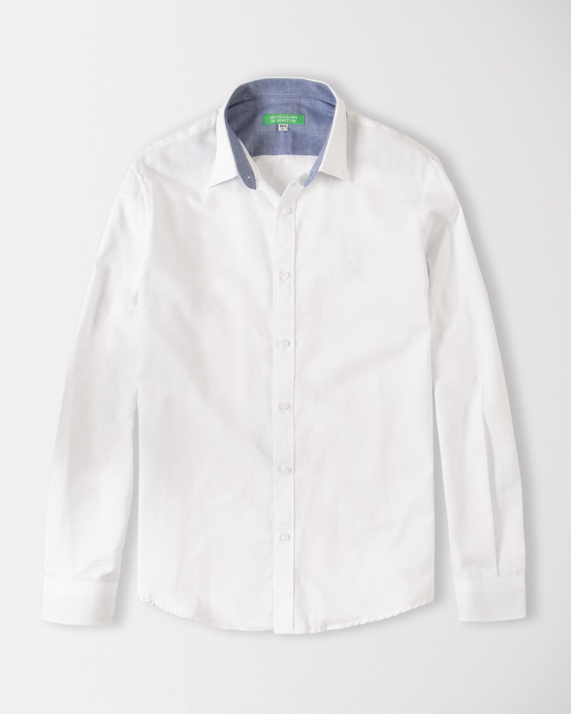 پیراهن مردانه ساده سفید 18421168