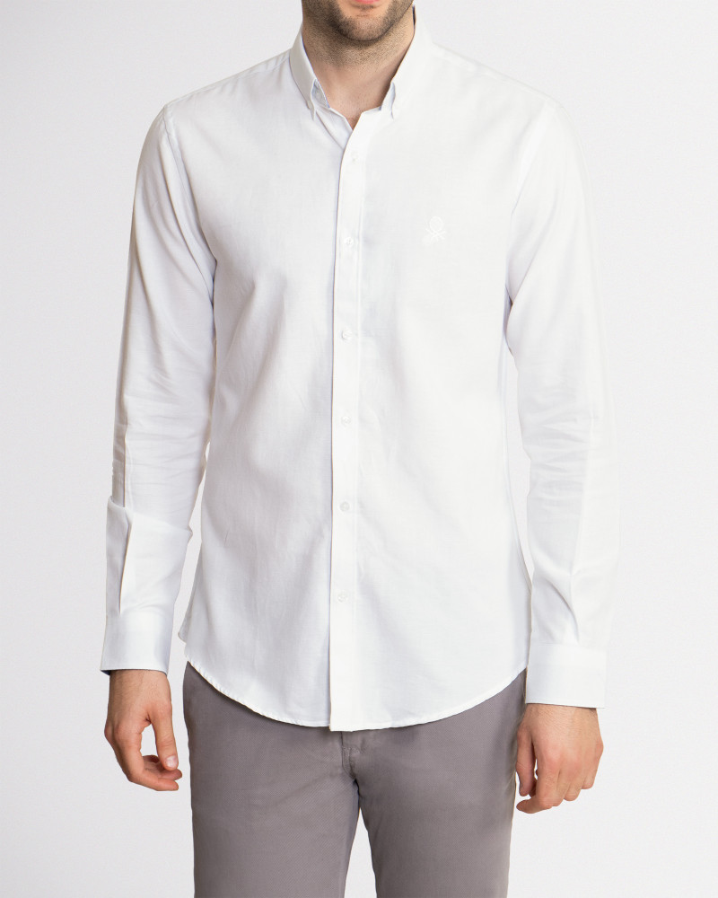 خرید اینترنتی پیراهن مردانه ساده سفید 18421168