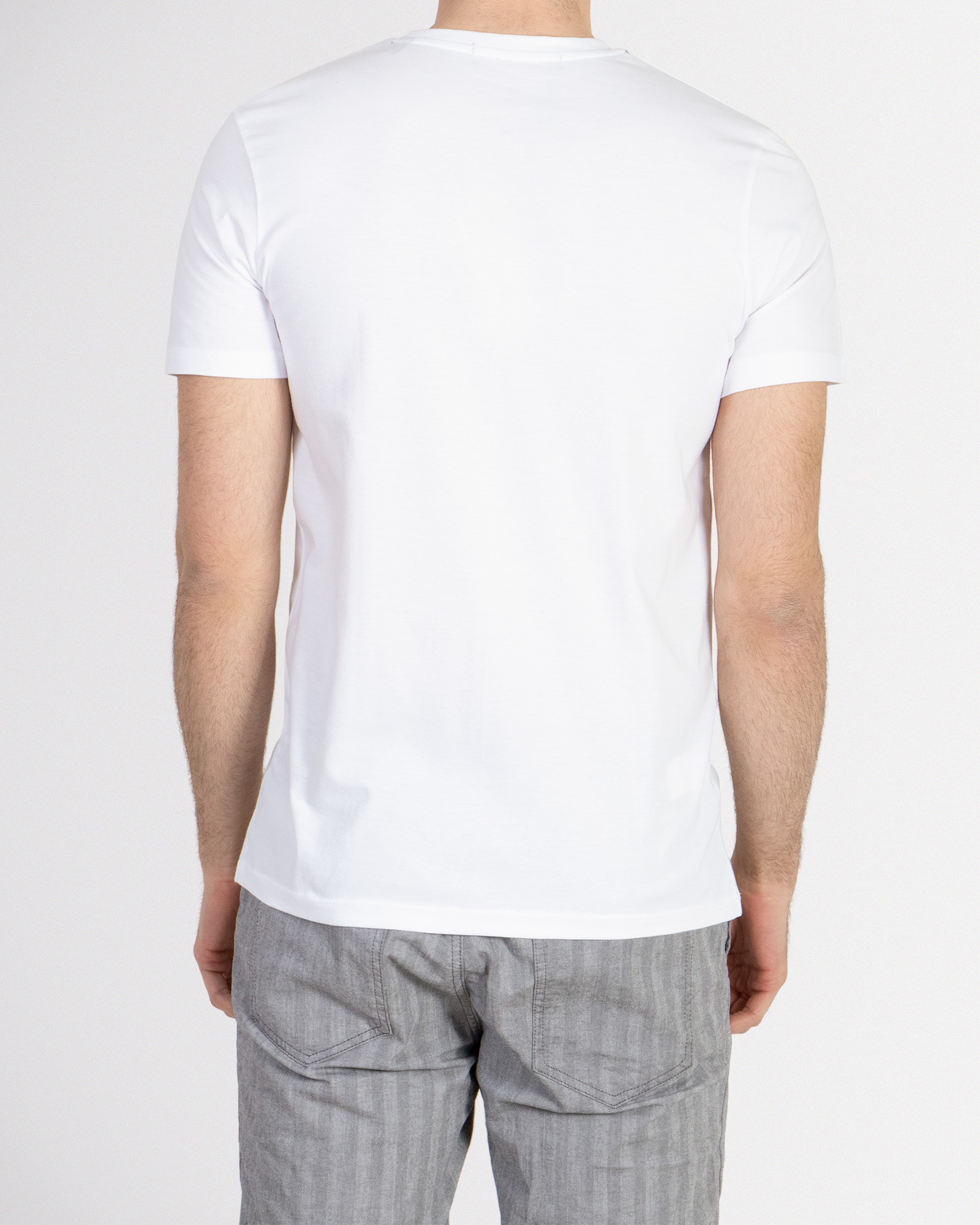 خرید تیشرت مردانه چاپ دار سفید 18429151