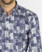 خرید پیراهن مردانه طرحدار آبی 18420327