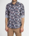 خرید اینترنتی پیراهن مردانه طرحدار آستین بلند خاکستری18420327