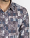 خرید پیراهن مردانه طرحدار خاکستری18420327