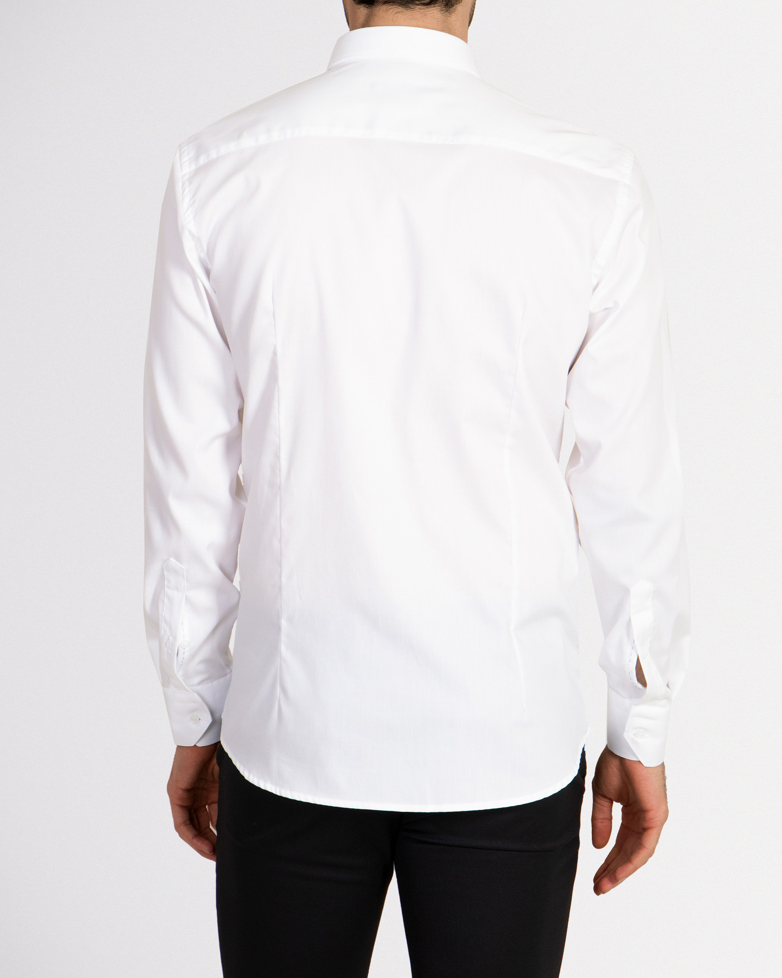 پیراهن آستین بلند رسمی سفید 18421171