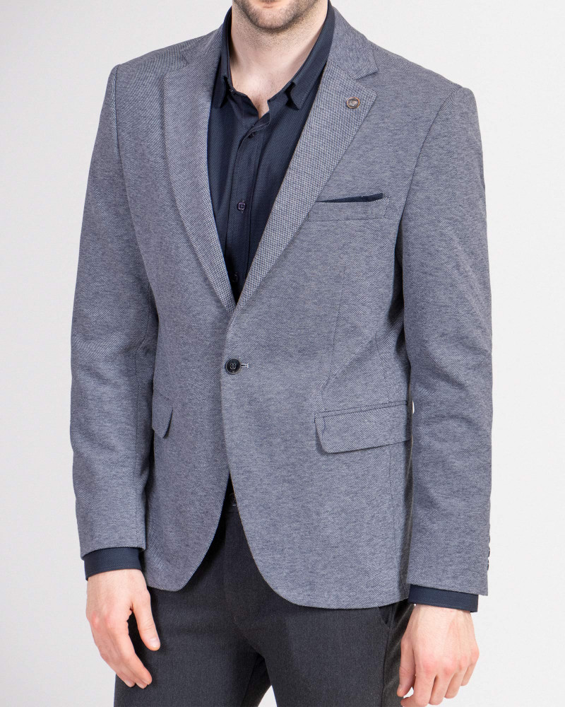 خرید اینترنتی کت تک مردانه تک دکمه خاکستری روشن 18446142