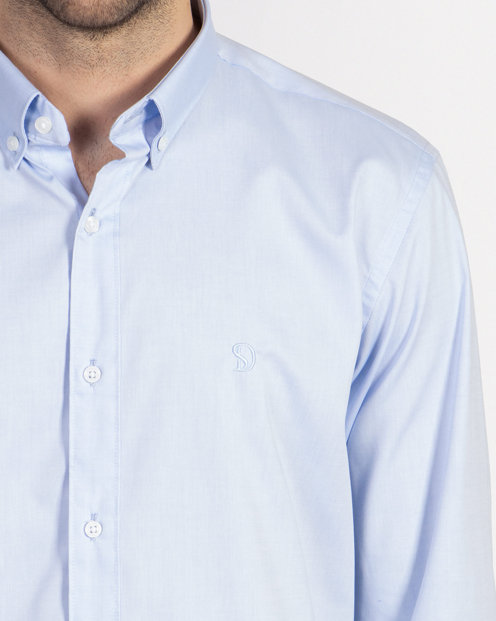 خرید پیراهن مردانه آبی روشن 18421171