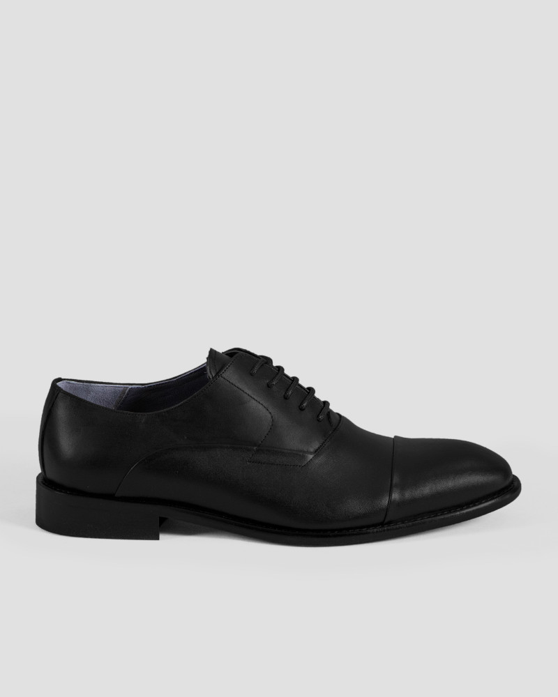 کفش رسمی مردانه چرم طبیعی مشکی 18443140