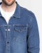 کت جین آبی  با دو جیب دکمه دار 18480106