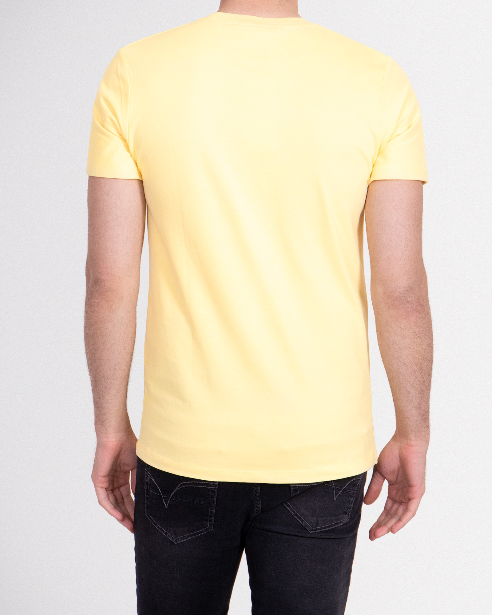 خرید تیشرت مردانه طرحدار زرد 19129189