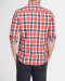 خرید پیراهن مردانه آستین بلند چهارخانه نارنجی 19120378
