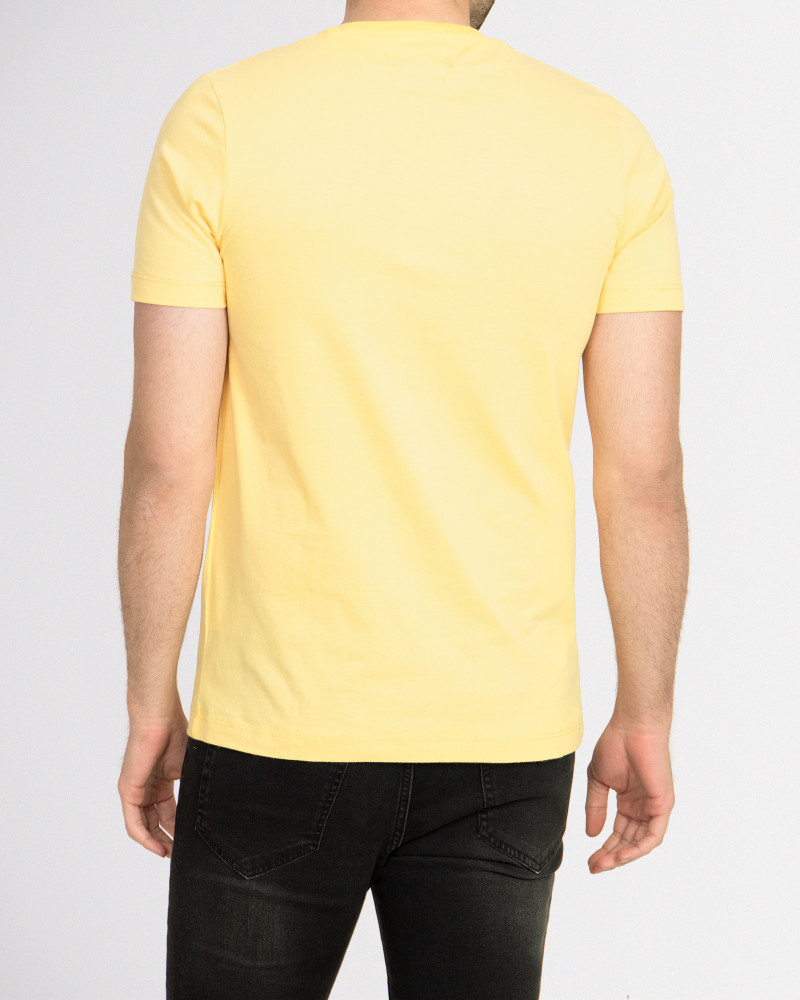 خرید تیشرت مردانه ساده زرد 19129185