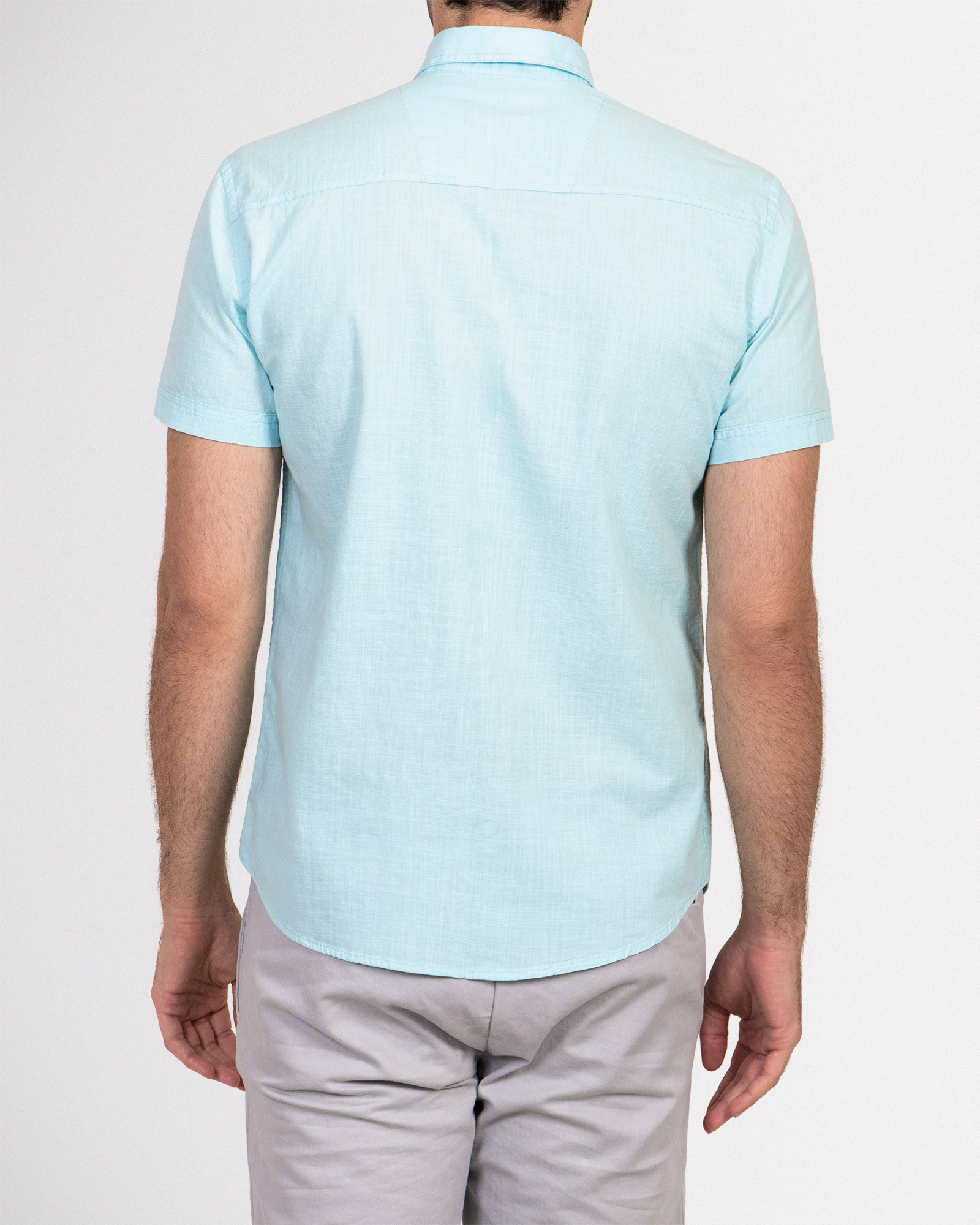 خرید پیراهن ساده مردانه آبی روشن 19222110