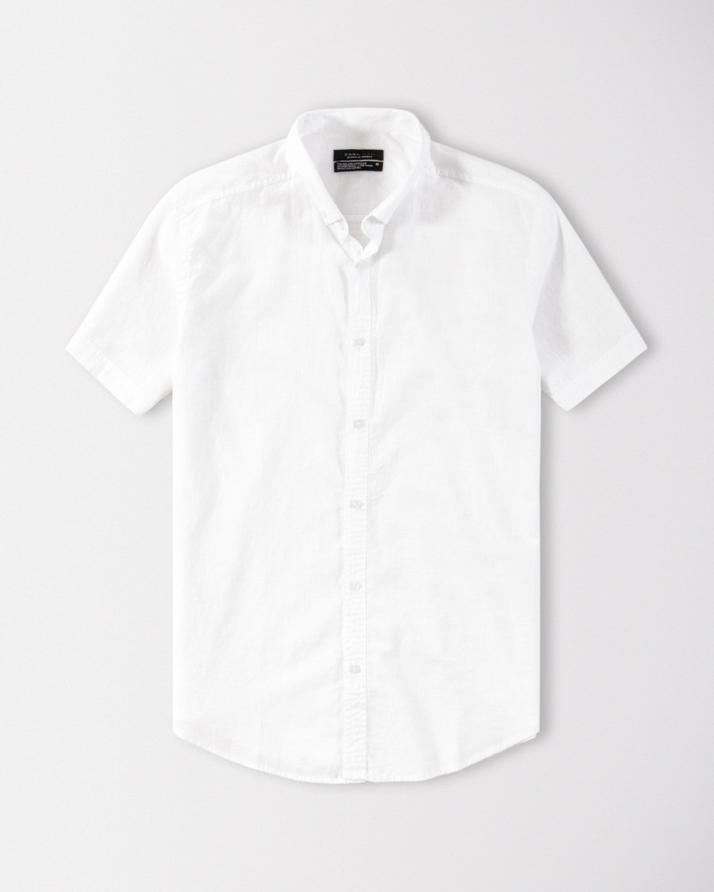 پیراهن ساده لینن سفید 19222110