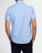 خرید پیراهن آستن کوتاه لینن مردانه آبی 19222110