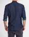 خرید پیراهن جین مردانه آستین بلند یقه دیپلمات سرمه ای 19274113