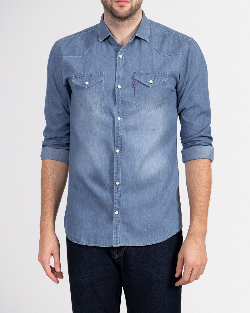 خرید پیراهن جین  آبی مردانه 19274114