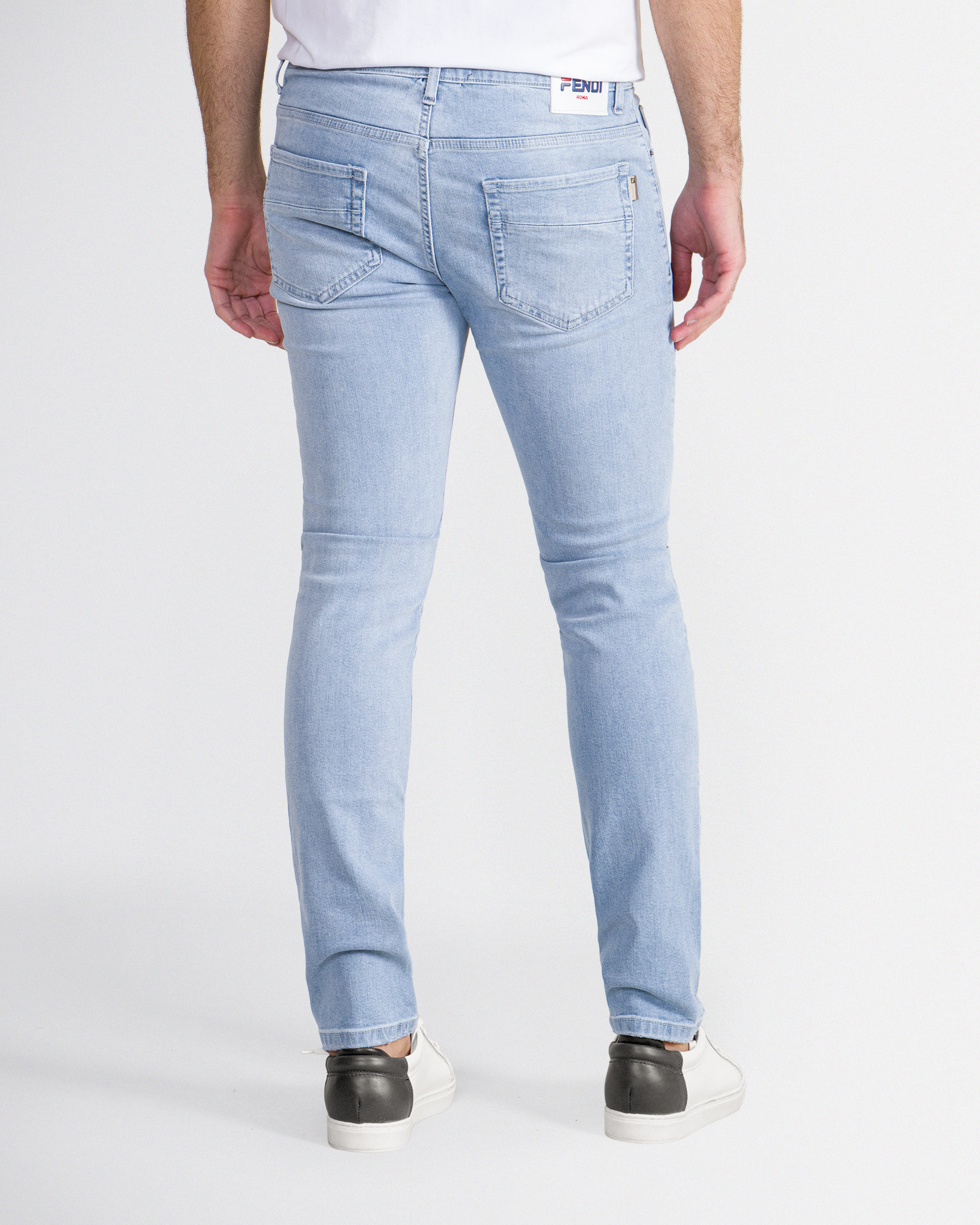 خرید شلوار جین مردانه سنگشور پنبه کش آبی روشن 18424347