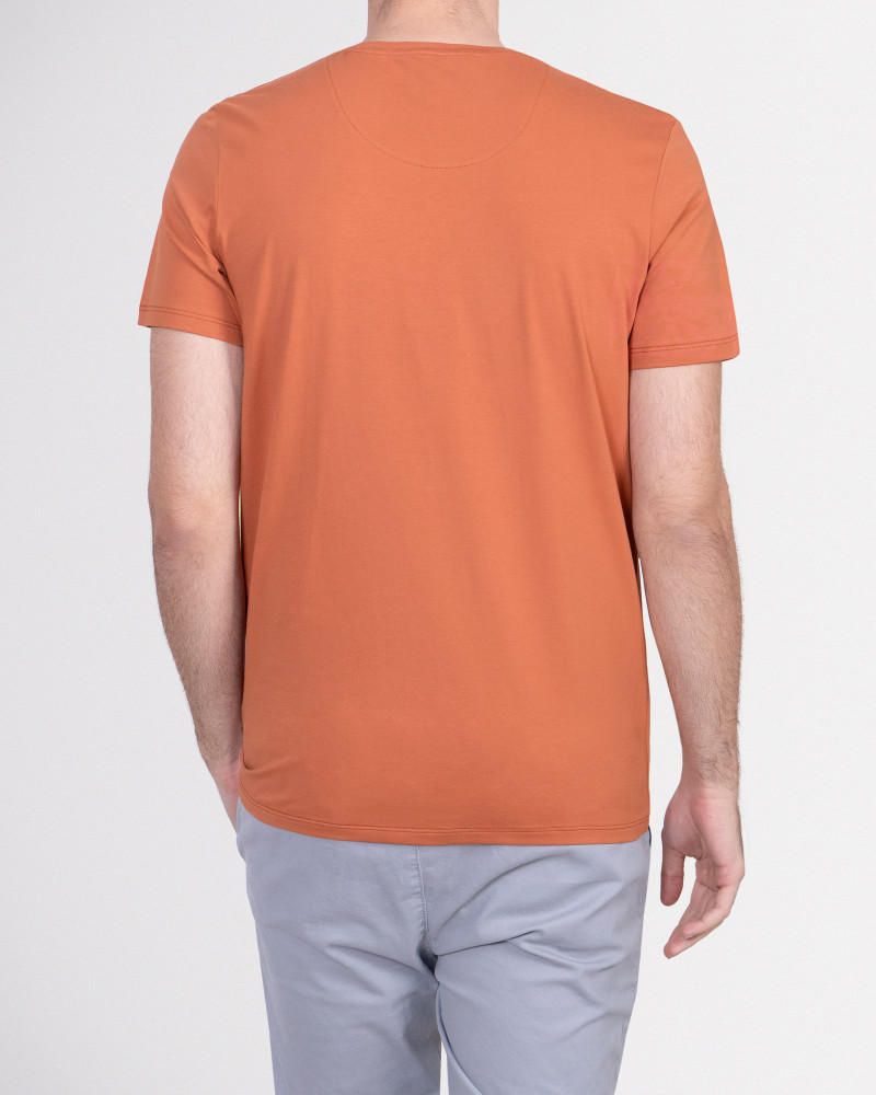 خرید اینترنتی تیشرت  نارنجی مردانه چاپ دار 19229308