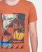 خرید اینترنتی تیشرت  نارنجی مردانه چاپ دار 19229308
