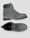 کفش روزمره بنددار با چرم طبیعی خاکستری 19373100