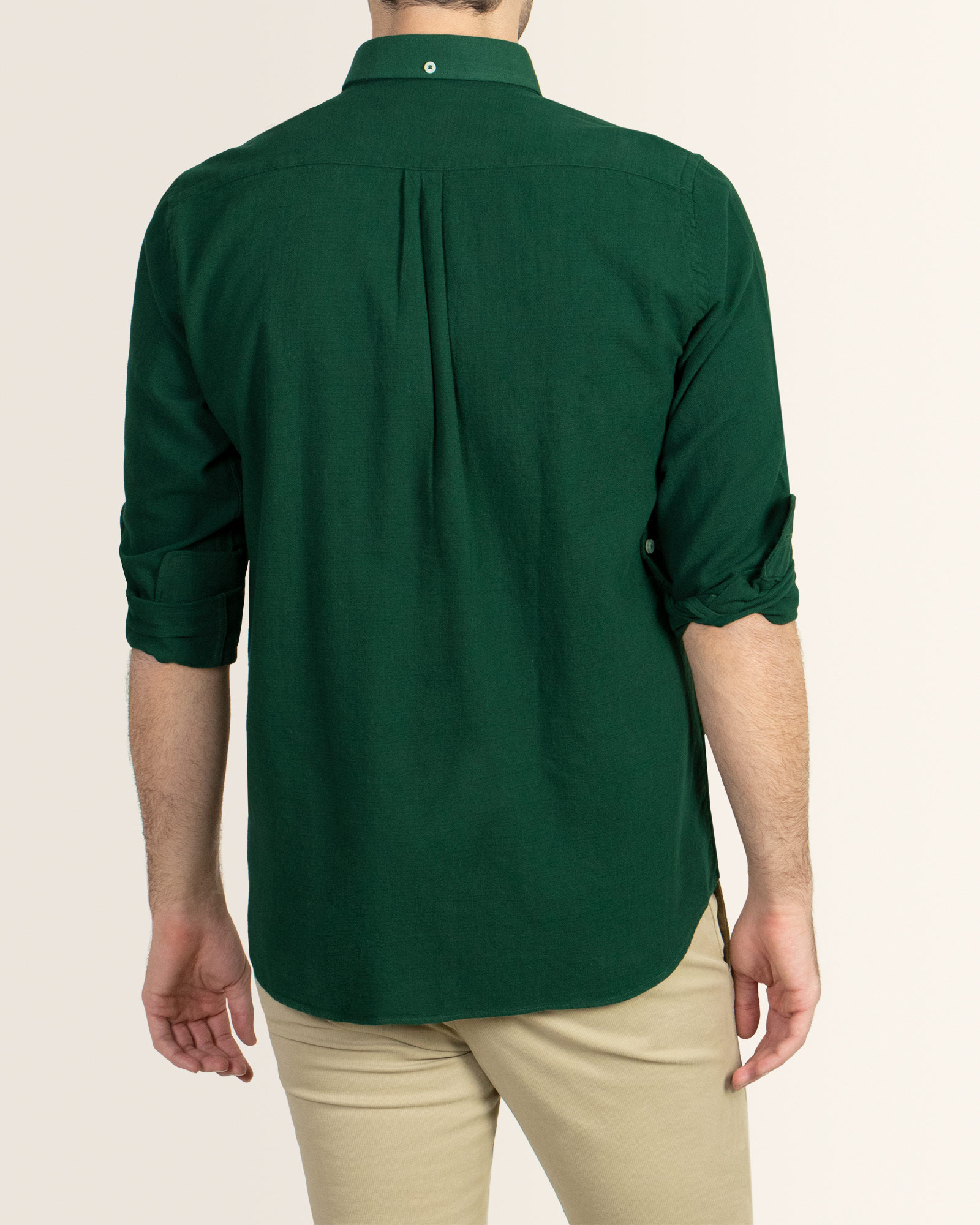 پیراهن مردانه آستین بلند سبز 19352135
