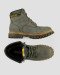 کفش بوت روزمره بنددار با چرم طبیعی خاکستری  19373101