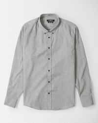 پیراهن آستین بلند مردانه خاکستری روشن 19320435
