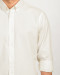خرید اینترنتی پیراهن آستین بلند مردانه ساده شیری 19421182