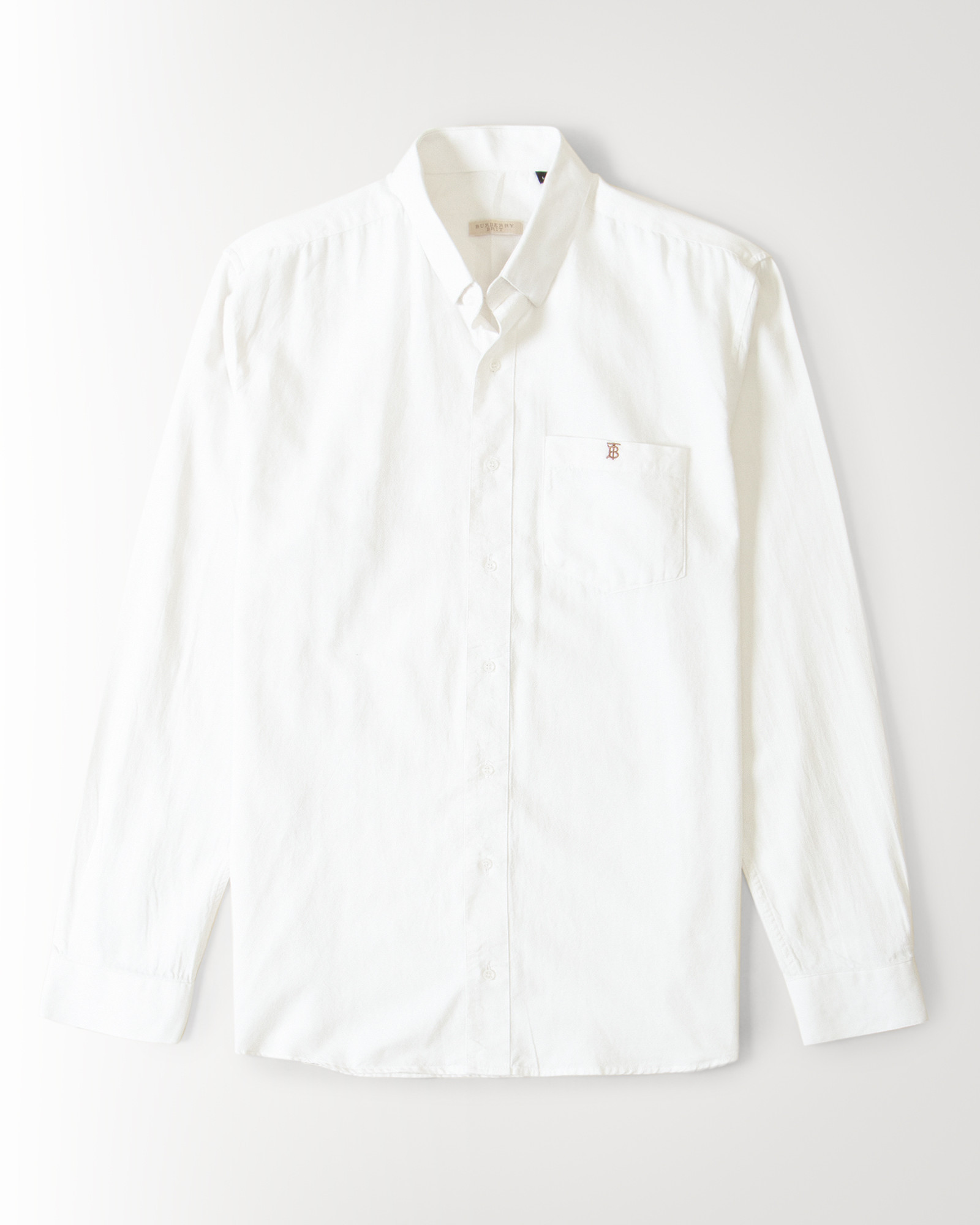 پیراهن سفید مردانه لوگودار 19421186