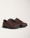 کفش روزمره بنددار با چرم طبیعی  قهوه ای 19344208