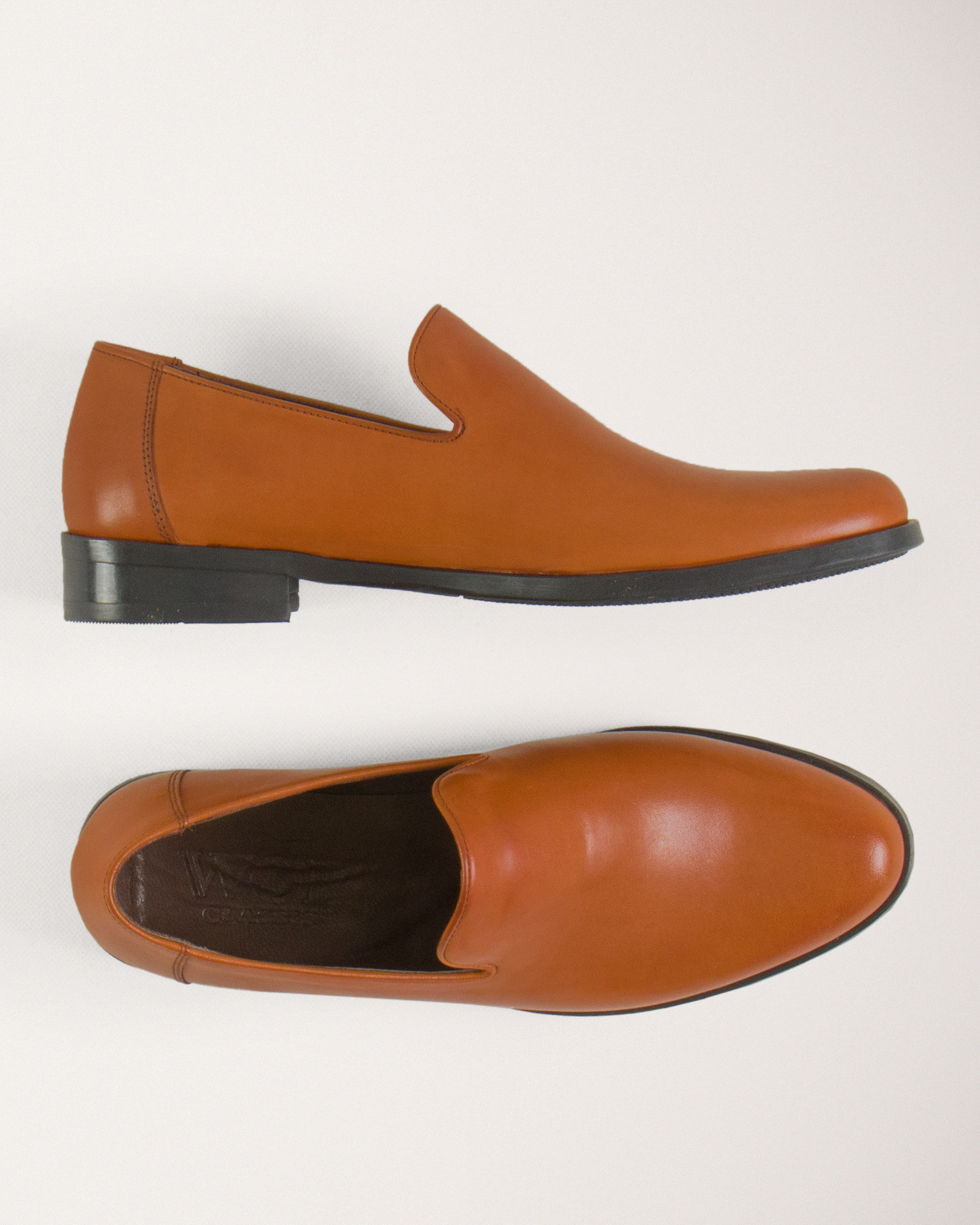 خرید کفش رسمی کالج مردانه بدون بند عسلی 19443154