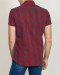 خرید پیراهن آستین کوتاه مردانه چهارخانه قرمز 20123196