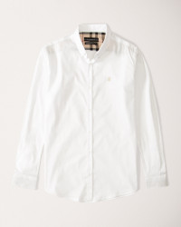 پیراهن آستین بلند ساده سفید  19421193