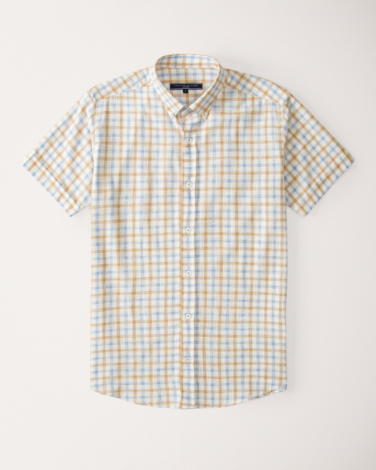 پیراهن آستین کوتاه مردانه نارنجی 20123200