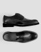 کفش کلاسیک بنددار با چرم طبیعی  مشکی 18443145