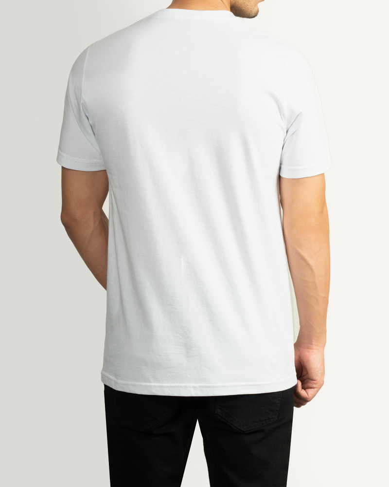 تیشرت چاپ دار مردانه سفید 20496181