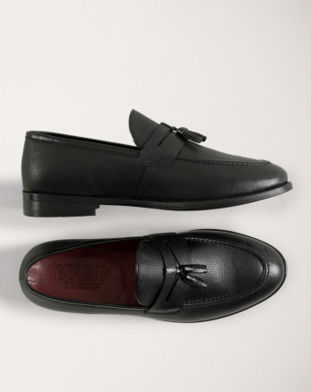 کفش رسمی مردانه با چرم طبیعی مشکی 20443163