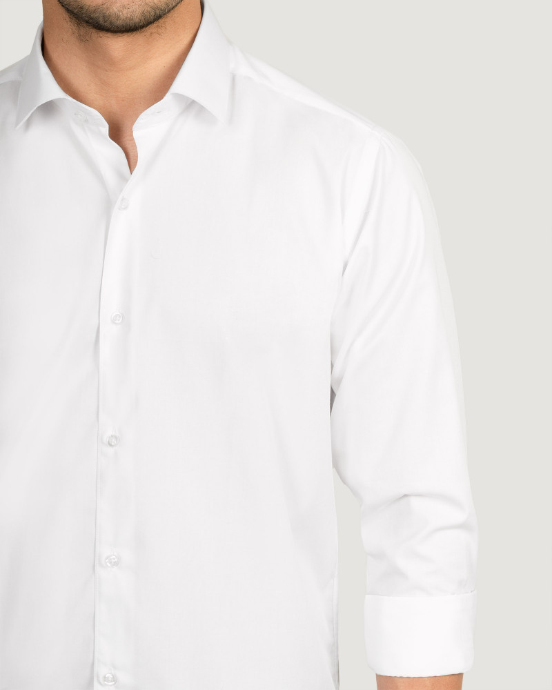پیراهن مردانه آستین بلند سفید 20421228