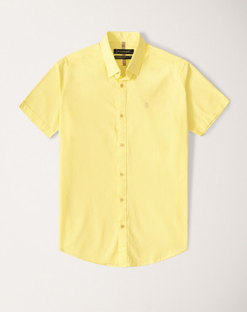 پیراهن مردانه آستین بلند لیمویی   21122235